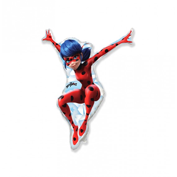 GLOBO FOIL 33" SILUETA MIRACULOUS LADYBUG