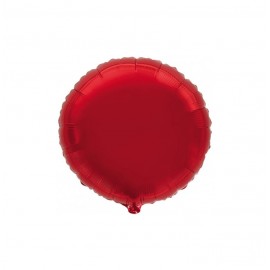 GLOBO FOIL 18" REDONDO ROJO BLISTER R.733