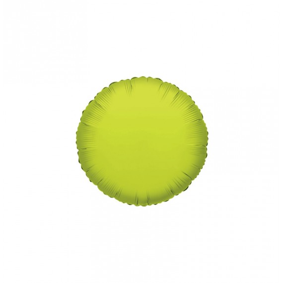 GLOBO FOIL 18" REDONDO AMARILLO LIMON BLISTER R.7