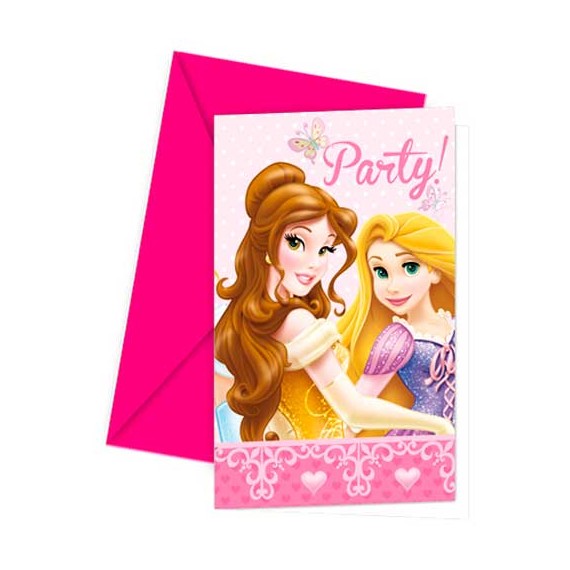 PRINCESAS INVITACION 6X24U.