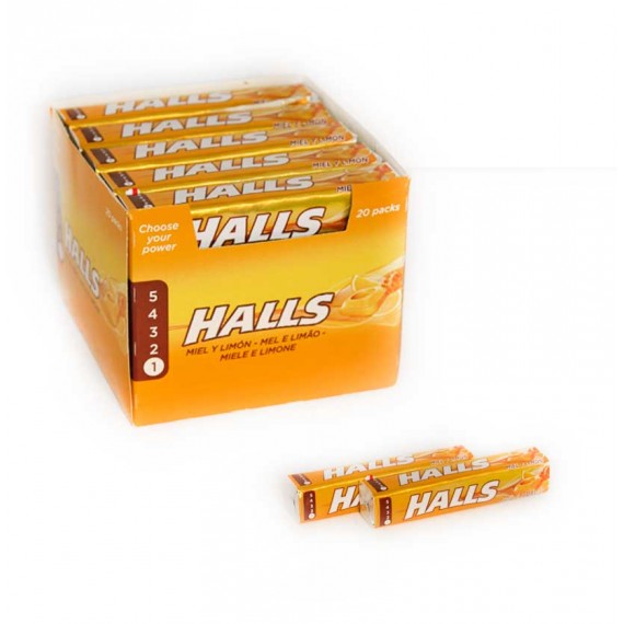 HALLS MIEL Y LIMON 20X33,5 GR