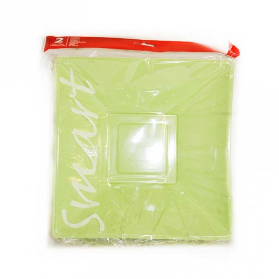 BOL 2U. 24X24X7CM VERDE
