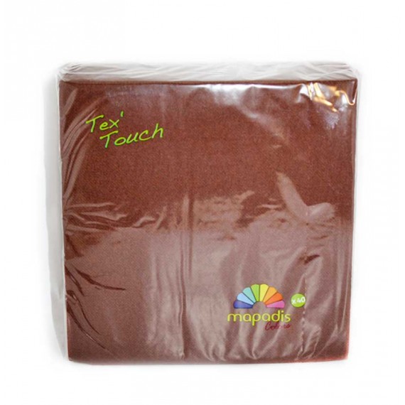 SERVILLETA 40U.38X38CM CHOCOL