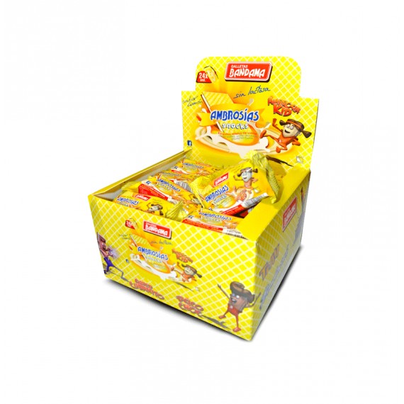 BANDAMA AMBROSIAS LIMON SNACKS 24X28GR.