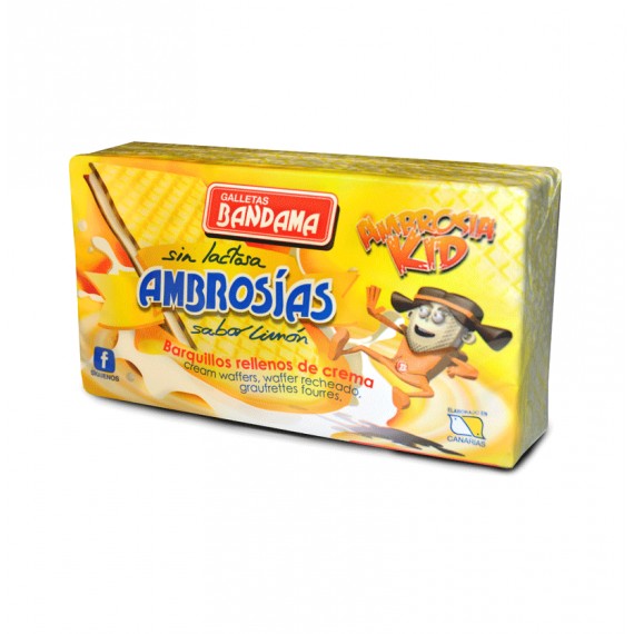 BANDAMA AMBROSIAS LIMON 14X130GR.