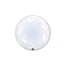 GLOBO BUBBLES 24" BABY FOOTPRINTS