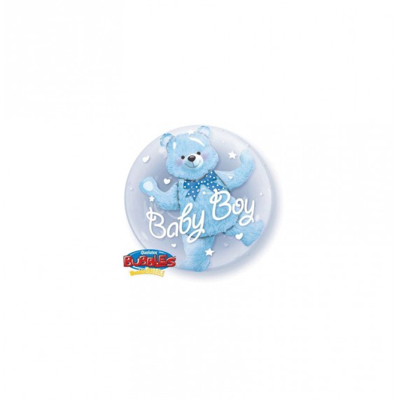 GLOBO BUBBLES 24" DOUBLE BABY BOY