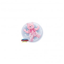GLOBO BUBBLES 24" DOUBLE BABY PINK