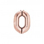 GLOBO FOIL 40" N. 0 ORO ROSADO REF.230RG