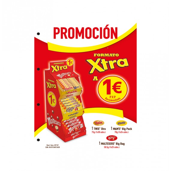 LOTE CHOCO KING SIZE 1€ CANARIAS C/E COD.BP12F