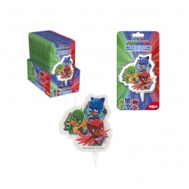 VELAS PJMASKS 2D 7,5CM. REF:346204 12UN.