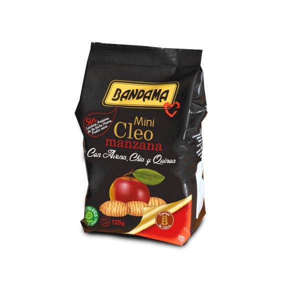 BANDAMA MINI CLEO MANZANA (AVENA,QUIA,QUINOA) 125G