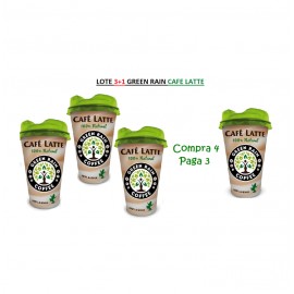 LOTE 2+1 GREEN RAIN CAFE LATTE 100%NATURAL 10UNX23