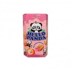 GALLETITAS HELLO PANDA RELLENO FRESA CAJITA 10U.