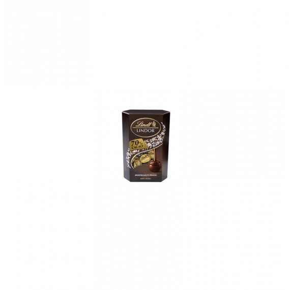 LINDT LINDOR CORNET 70%CACAO 12X75GR.