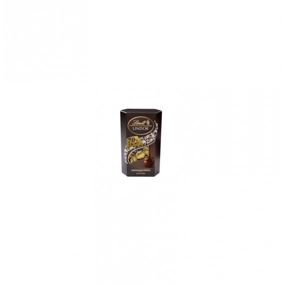 LINDT LINDOR CORNET MINI 70% CACAO 24X37GR.