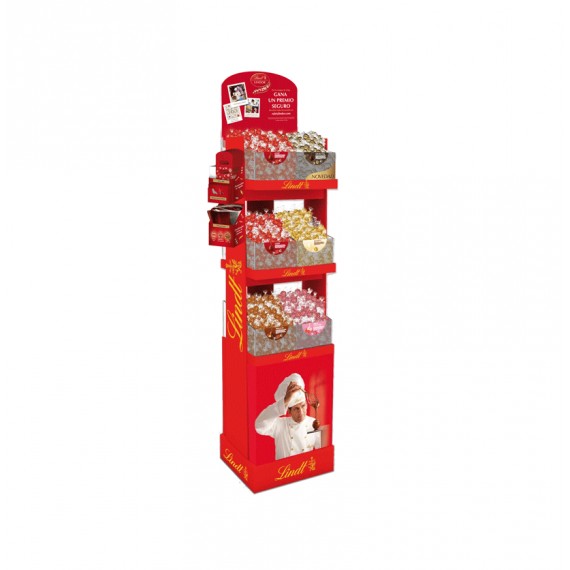 EXPOSITOR LINDT CONTENEDOR GRANEL 1/8P 18KG.888342