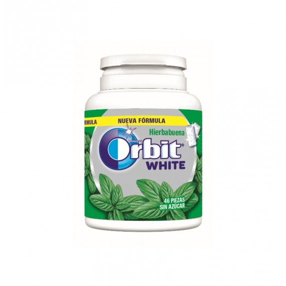 ORBIT BOX WHITE HIERBABUENA 6X64GR.(46GRAGEAS)