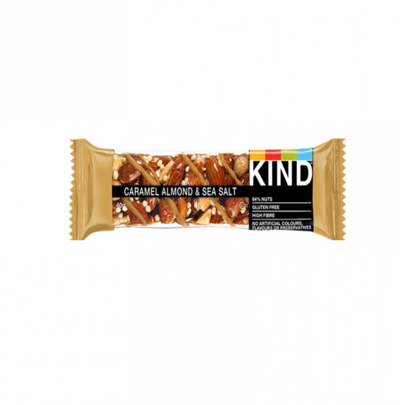 BARRITAS KIND CARAMEL ALMOND&SEA SALT 12X40GR.