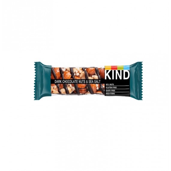 BARRITAS KIND DARK CHOCOLATE NUTS&SALT 12X40GR.