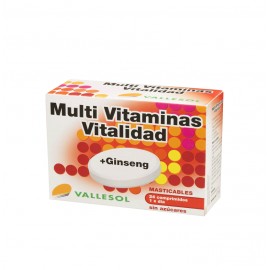 VALLESOL MULTI VITAMINAS VITALIDAD+GINSENG 24COMP.