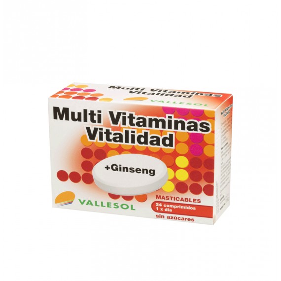 VALLESOL MULTI VITAMINAS VITALIDAD+GINSENG 24COMP.