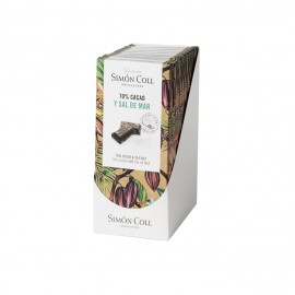 SIMON COLL CHOCOLATE 70% CACAO Y SAL DE MAR 10X85G