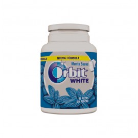 ORBIT BOX WHITE MENTA SUAVE 6X64GR.(46GRAGEAS)