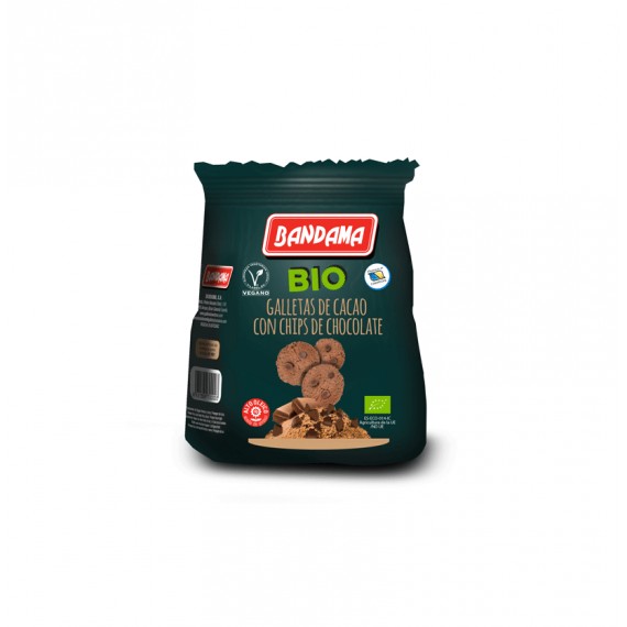 BANDAMA BIO GALLETAS CACAO CHIPS CHOCO 8X150GR.