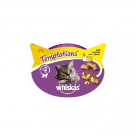 WHISKAS TEMPTATIONS POLLO-QUESO BN27M 8UNX60GR.