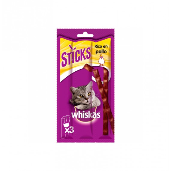 WHISKAS STICKS POLLO CD06S 28UNX504GR.