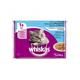 WHISKAS POUCH SELECCION PESCADO 13X4X85G 448978