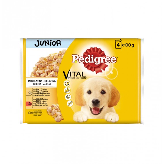 PEDIGREE JUNIOR POLLO-BUEY-ARROZ BM78J 13UNX400GR.