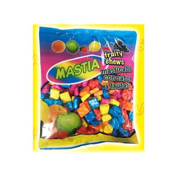 CARAMELO MASTIA MASTICABLE FRUTAS BOLSA 1KG.