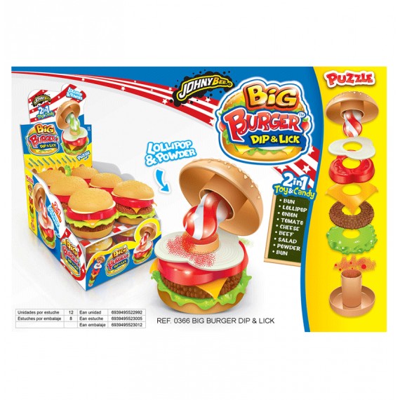 BIG BURGUER DIP & LICK 8X12 21GRS.