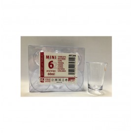 MINI VASO 6U.6CL.TRANSP.