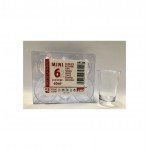 MINI VASO 6U.6CL.TRANSP.