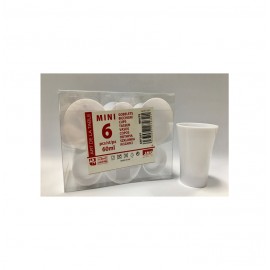 MINI VASO 6U.6CL.BLANCO