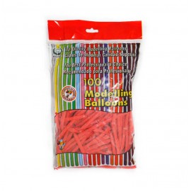 GLOBOS MODELAR ROJO 100U.ART.260-F