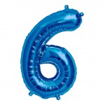 GLOBO FOIL 34" 87CM AZUL NO6