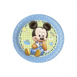 BABY MICKEY PLATOS 23CM. 8UN.