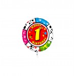 GLOBO FOIL REDONDO 21" NO 1 - PERRO