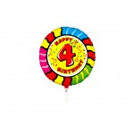 GLOBO FOIL REDONDO 21" NO 4 - SERPIENTE