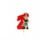 VELA PIRATAS NO2 7CM. 12UN.REF.345256