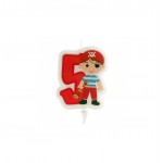 VELA PIRATAS NO5 7CM. 12UN.REF.345258