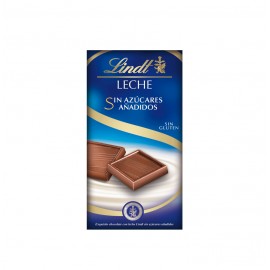 LINDT LECHE SIN AZUCARES AÑADIDOS 16X100GR.