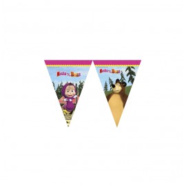 MASHA AND THE BEAR BANDERAS TRIANGULO 2,3m.