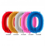 GLOBO FOIL 40" NO. 0 AZUL REF. HG15840BP