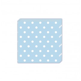 DOTS AZUL SERVILLETAS 20U