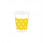 DOTS AMARILLO VASOS 8U.